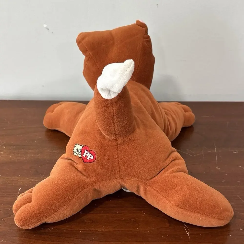 Vintage Tonka Pound Puppies Purries Brown Orange Cat Plush Animal 1980s Toy